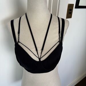 Marlies Dekkers Triangle Balconette Bra Black Sz 34D